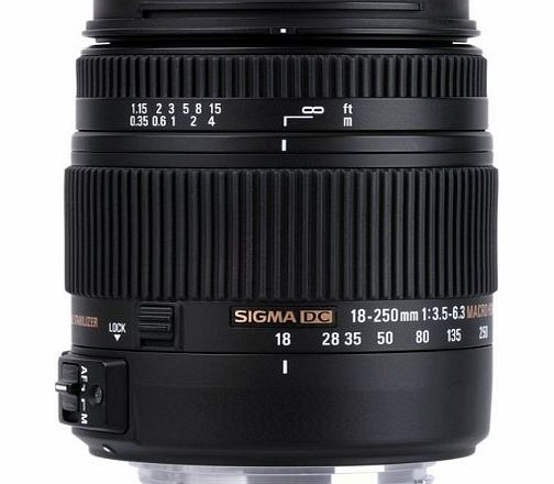 Sigma 18-250mm f/3.5-6.3 DC Macro HSM Lens for Pentax