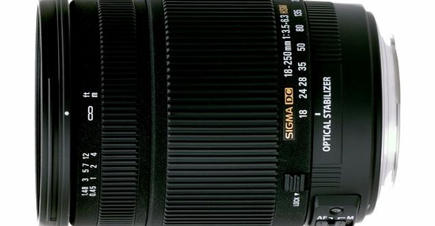 Sigma 18-250mm F3.5-6.3 DC HSM Optical Stabilised Lens for Pentax Digital SLR Cameras