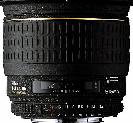 Sigma 20mm f/1.8 EX DG Lens for Pentax Camera