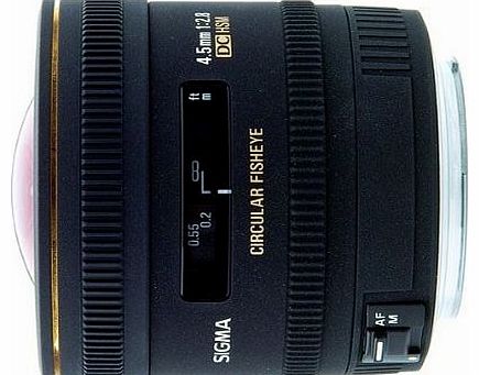Sigma 4.5mm F2.8 EX DC HSM Circular Fisheye Lens for Pentax Digital SLR cameras