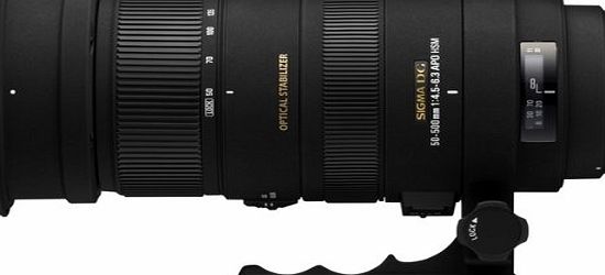 Sigma 50-500 mm F4-6.3 APO DG HSM Optical Stabilised lens for Nikon Full Frame and Digital APS-C SLR Cameras