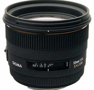 Sigma 50mm f/1.4 EX DG HSM Lens - Canon Fit