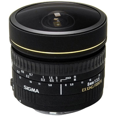 8mm f3.5 EX DG Fisheye Lens - Nikon Fit