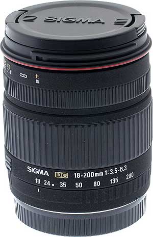 sigma Lens for Canon - 18-200mm F3.5-6.3 DC