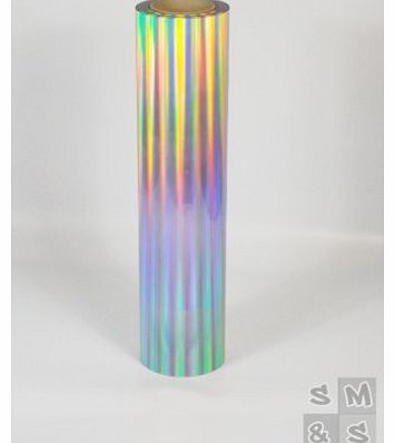 Sign Making and Supplies Iridescent T-Shirt Vinyl 1mtr x 500mm Roll of Holographic Chrome Garment Heat...