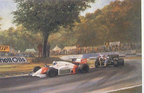 Signed Memorabilia Alan Fearnley - Championship Title Alan Prost Print Signed by Alan Prost - Print Shipped in protecti