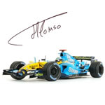 Signed Renault R26 Fernando Alonso 2006