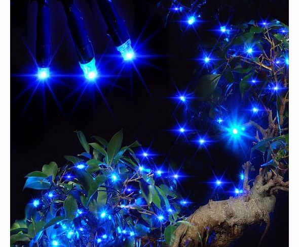 100 LED Solar Light String Fairy Lighting for Outdoor Garden Christmas Wedding Party - Blue