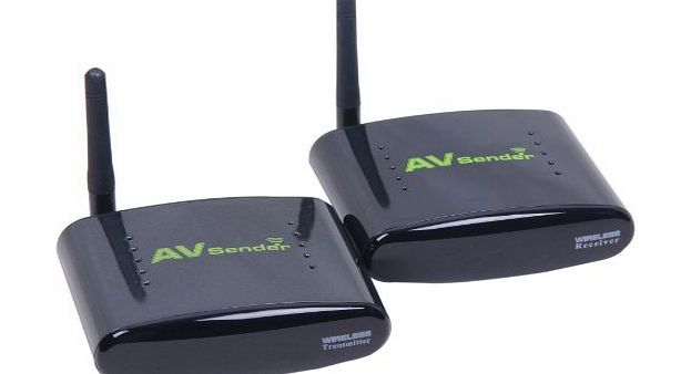 Signstek Pat-240 2.4Ghz 250m 30m 4 Channel Wireless Audio Video AV SD TV Sender Transmitter amp; Receiver with IR Remote