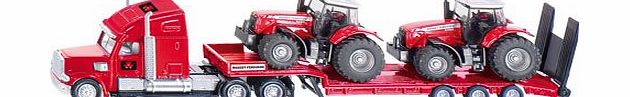 Siku 1857 Toy Flat-Bed Truck with Tractors Assorted Colours