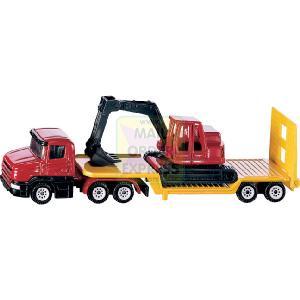 Siku Scania Low Loader and Excavator