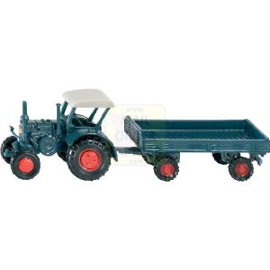 Siku Super Series Lanz Bulldog Tractor with Trailer
