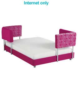 4ft 6in Slatted Base Chillout Bed - Cerise