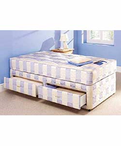 SILENTNIGHT Beds Hampton Single Divan with 2 Drawers
