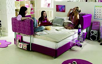 Silentnight Chill-Out - Double Bed Set in Cerise