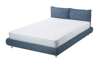 Silentnight Beds Silentnight Hibernate Bed - Standard base- Soft Cushion headboard- Chrome feet
