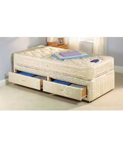SILENTNIGHT Beds Supreme Pillow Top Single Divan/2 Drws