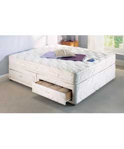SILENTNIGHT Beds Supreme Pillowtop Kingsize Divan/2 Drawers