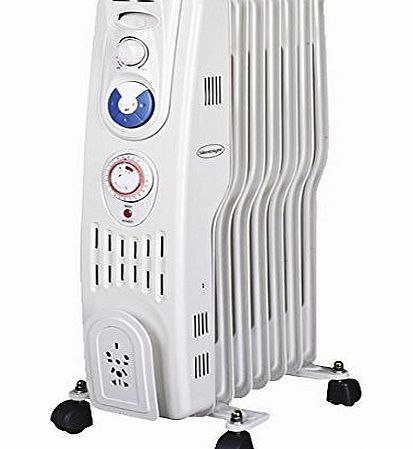 Silentnight Benross S-Type Oil Filled Radiator with Timer, 1500 Watt