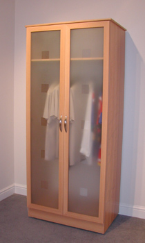 Silentnight Cabinets Attraction Double Robe with Glass Doors by Silentnight Cabinets