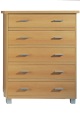 SILENTNIGHT CABINETS wide 5-drawer chest
