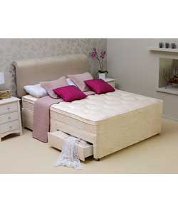 silentnight Clevedon Cushion Top Double Divan - 2 Drawers