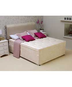 Silentnight Clevedon Cushion Top Double Divan - Non Storage