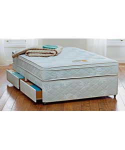 silentnight Double Divan with Cushion Top Mattress
