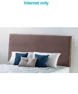 silentnight Double Graphite Faux Suede Headboard