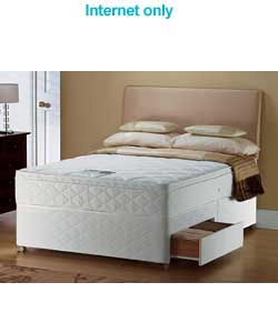 silentnight Double Memory 2100 Divan - 2 Drawers