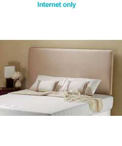 silentnight Double Natural Faux Suede Headboard