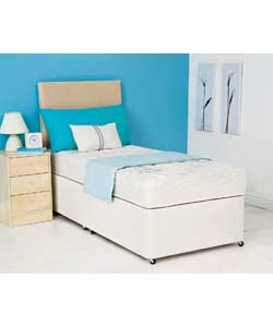 Silentnight Elliot Microquilt Single Divan - Non Storage