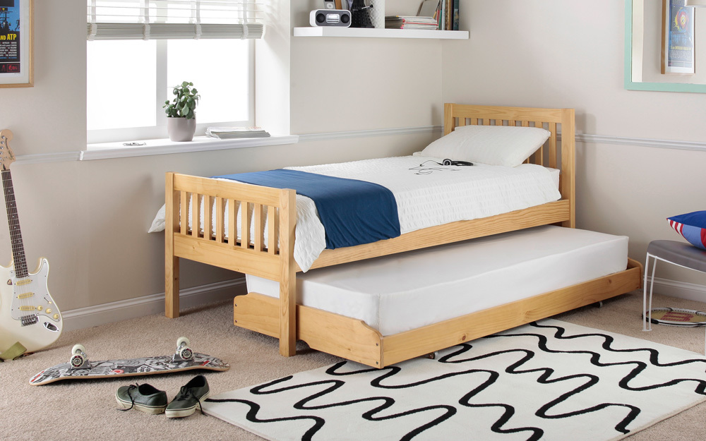 Silentnight Hayes Pine Wooden Guest Bed, Single