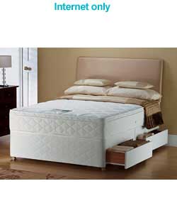 silentnight Kingsize Memory 2100 Divan - 4 Drawers