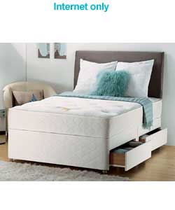 silentnight Luxury Double Orthopaedic Divan - 4 Drawers
