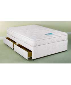 Montreal Cushion Top Double Divan - 4 Drawer