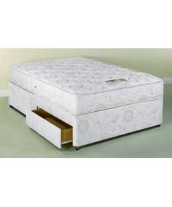 Montreal Deep Quilt King Size Divan - 2 Drawers