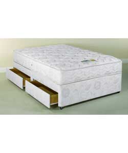 Montreal Deep Quilt King Size Divan - 4 Drawers