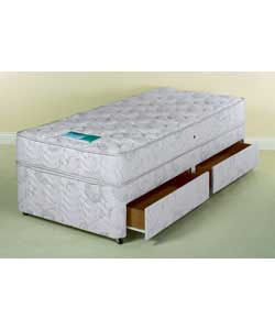 silentnight Montreal Deep Quilt Single Divan - 2 Drawers