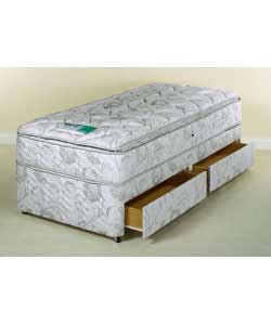 silentnight Montreal Pillow Top Single Divan - 2 Drawers