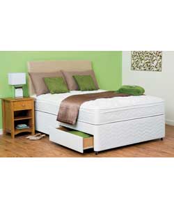 Rutherford Cushiontop Superking Divan - 2 Drw
