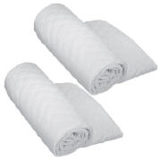 Silentnight Single Mattress Protector, Twinpack