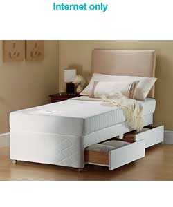 silentnight Single Miratex 300 Memory - 2 Drawers