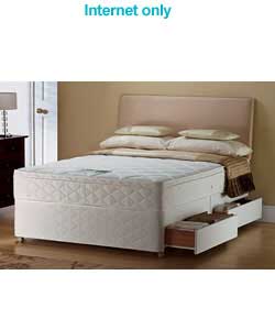 silentnight Super Kingsize Memory 2100 Divan - 4 Drawer