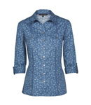 SILHOUETTE FLOWER PRINT BLOUSE