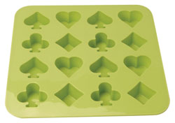 Silicone Zone Chocolate Mould Playing Cards Olive