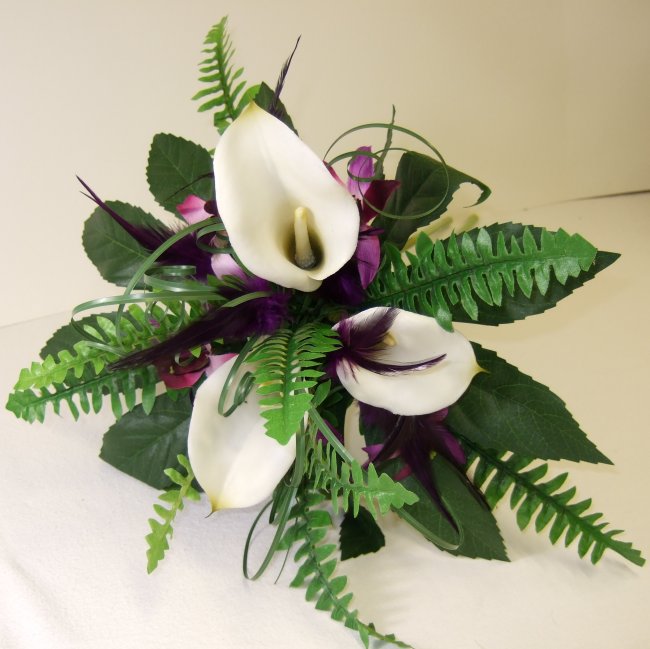 easy silk calla lily wedding flowers