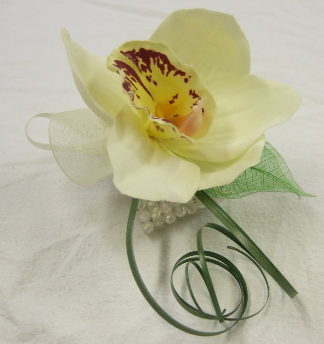 Silk Bouquets Orchid Wrist Corsage Single