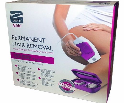 Silkn Glide Permanent Hair Removal Device with 150000 Light Pulses