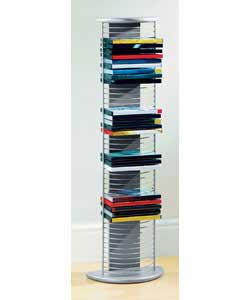 Silver 50 DVD Tower